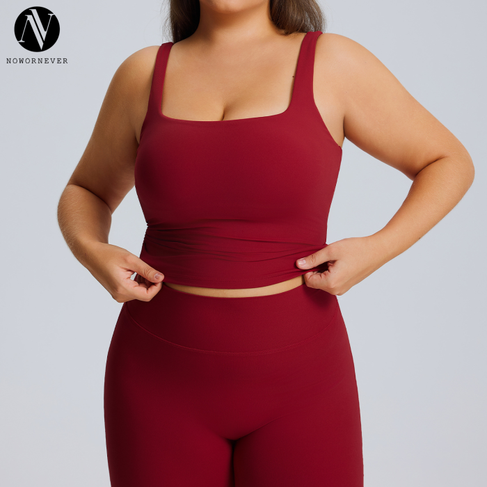 Plus Size Straight-Leg Yoga Set OEM ODM Wholesale Supplier for High-Stretch Breathable Quick-Dry Women's Outdoor Running & Gym Fitness Apparel Manufacturing.
