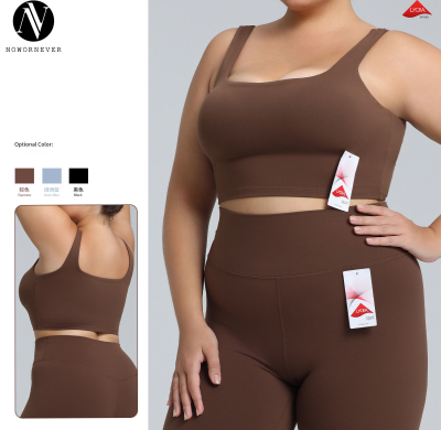 Plus Size Lycra Sports Bra OEM/ODM Manufacturer for High Impact Yoga Vest Activewear Wholesale Supply to North America & EuropeF222