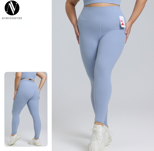 Lycra Yoga Pants OEM ODM Wholesale Manufacturer & Global Supplier for Plus Size Butt-Lift High-Waist Nude-Feel Fitness Leggings.F221