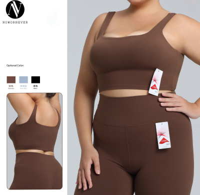 Plus Size Lycra Sports Bra OEM/ODM Manufacturer for High Impact Yoga Vest Activewear Wholesale Supply to North America & EuropeF222