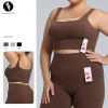 Plus Size Lycra Sports Bra OEM/ODM Manufacturer for High Impact Yoga Vest Activewear Wholesale Supply to North America & EuropeF222