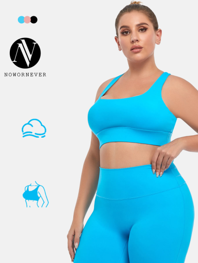 OEM/ODM Plus Size Sports Bra Manufacturer | High Impact Padded Yoga & Fitness Racerback Bra for Wholesale & Private Label SupplyF1002
