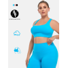 OEM/ODM Plus Size Sports Bra Manufacturer | High Impact Padded Yoga & Fitness Racerback Bra for Wholesale & Private Label SupplyF1002