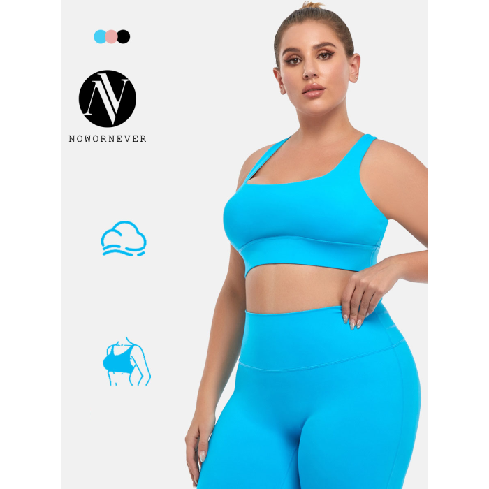 OEM/ODM Plus Size Sports Bra Manufacturer | High Impact Padded Yoga & Fitness Racerback Bra for Wholesale & Private Label SupplyF1002