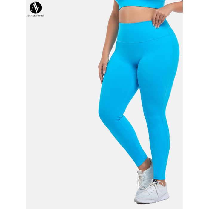 Plus Size High-Waist Tummy Control Yoga Pants OEM ODM Manufacturer for Bulk Activewear Production, Three-Line Butt-Lift Stretchy Slim Fit Gym Leggings Wholesale Supply.F1003