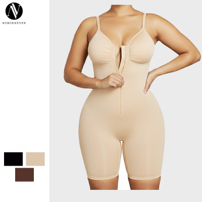 Zippered Bodysuit Shapewear OEM ODM Wholesale Supplier for High-Stretch Tummy Control Slim Fit Activewear & Lingerie Brands, Custom Private Label Manufacturing.MT001028