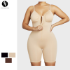 Zippered Bodysuit Shapewear OEM ODM Wholesale Supplier for High-Stretch Tummy Control Slim Fit Activewear & Lingerie Brands, Custom Private Label Manufacturing.MT001028