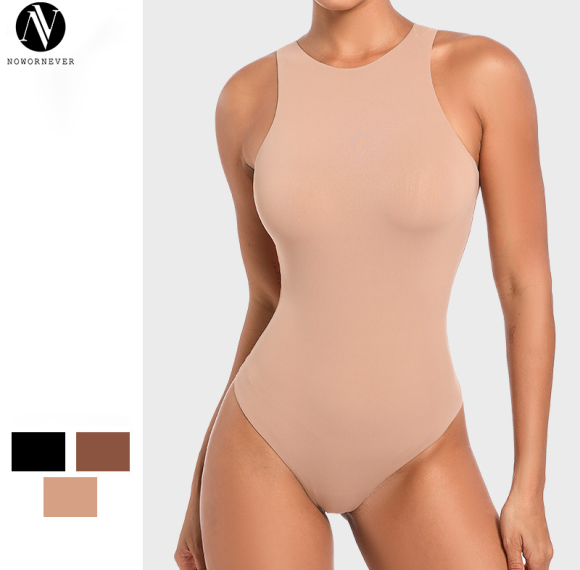 Seamless Sleeveless Bodysuit Private Label OEM ODM Manufacturer & Wholesaler | Shapewear for Activewear, Gym, Fashion | Global Contract Manufacturing & Sourcing ServicesMT000302