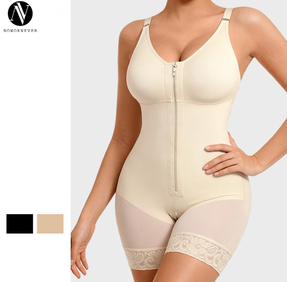 Postpartum Body Shaping Shapewear OEM/ODM Manufacturer | Tummy Control Butt-Lift Zippered Bodysuit Wholesale Supply for Global Brands.MT000839