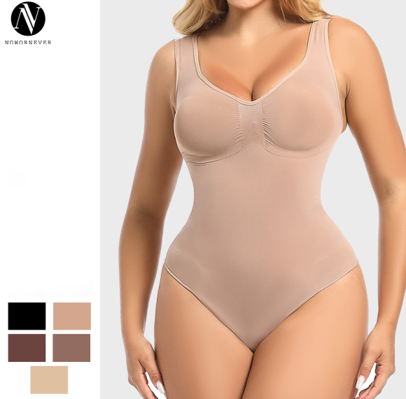 Seamless Tummy Control Shapewear Bodysuit OEM/ODM Manufacturer | Custom Butt-Lift Lower Belly Control Women's Bodyshape Apparel Wholesale Supply for Brands.MT000455.