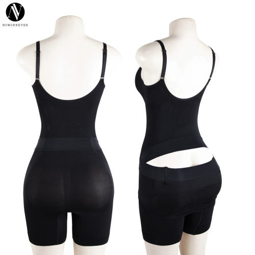 Bodysuit Shapewear OEM ODM Manufacturer - Open Crotch Waist Cinching Tummy Control Butt-Lift Full Body Shaper Wholesale SupplyMT000825B
