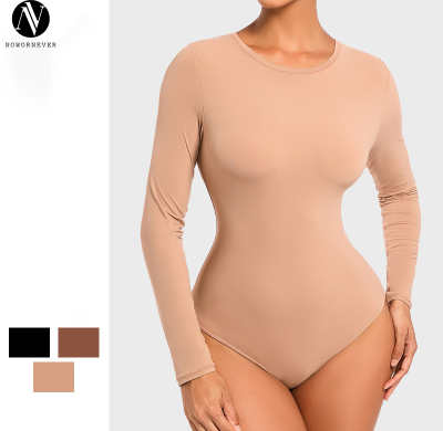 Custom Bodysuit Shapewear Manufacturer - Private Label Double Layer Nylon Long Length Slim Fit Waist Support Body Shaper for Wholesalers & Retailers; OEM/ODM Bulk Supply.MT000328