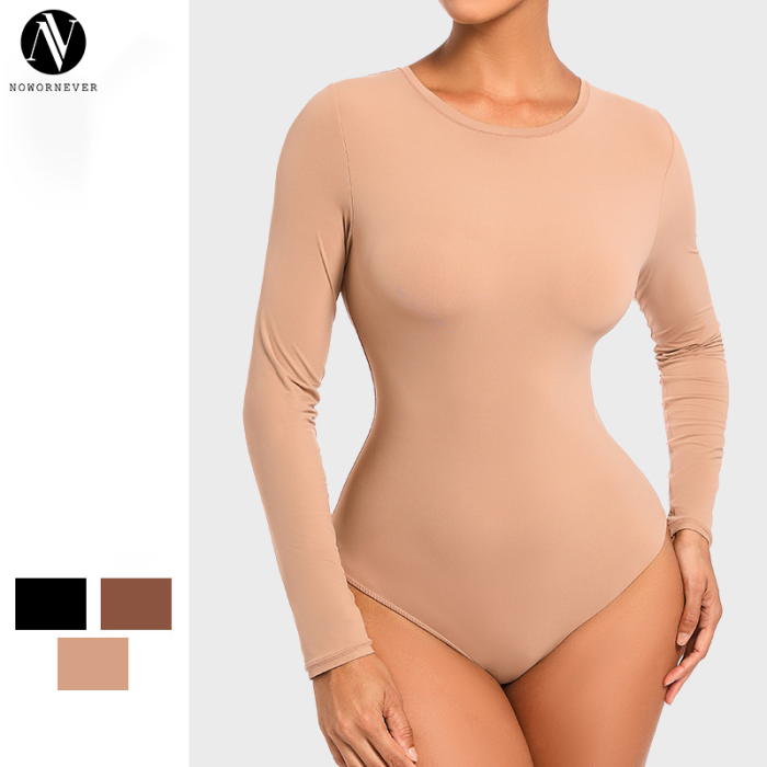 Custom Bodysuit Shapewear Manufacturer - Private Label Double Layer Nylon Long Length Slim Fit Waist Support Body Shaper for Wholesalers & Retailers; OEM/ODM Bulk Supply.MT000328