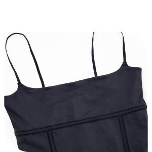 Private Label Bodysuit Shapewear OEM/ODM Factory: KDS Style Crew Neck Double Snap Crotch Thong Waist Trainer Full Body Shaper Bulk SupplyMT000372B