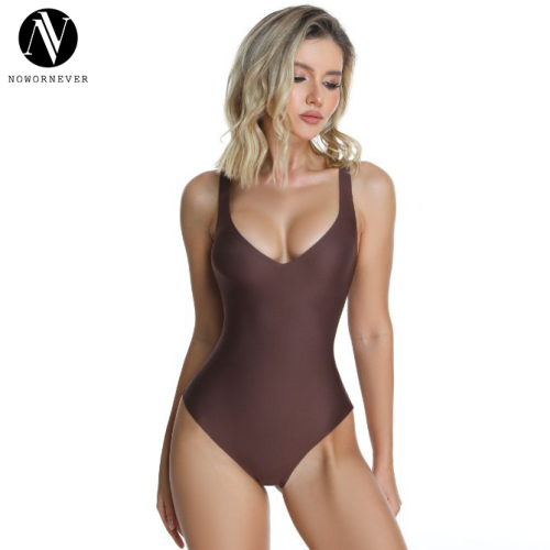 Seamless Bodysuit Shapewear OEM/ODM Manufacturer - Custom Solid Color V-Neck Body Shaper for Private Label Apparel Brands & Wholesale Supply000637coco