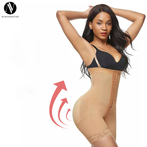 Plus Size Sculpting Bodysuit Manufacturer & OEM Supplier | Detachable Tummy Control Waist Trainer & Body Shaper for Bulk OrdersM1073