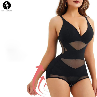 Custom Mesh Shapewear Bodysuit OEM ODM Manufacturer for Plus Size Tummy Control & Butt-Lift, Private Label & Wholesale Supply for Brands.DG180.
