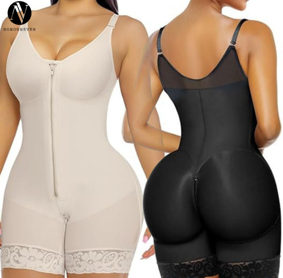 Tummy Control Bodysuit Shapewear OEM ODM Manufacturer, Wholesale Supplier for Private Label Brands | Zipper Crotch Butt-Lift Firm ControlM3001