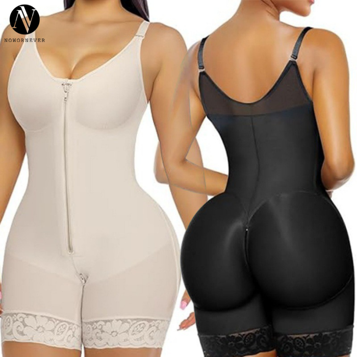 Tummy Control Bodysuit Shapewear OEM ODM Manufacturer, Wholesale Supplier for Private Label Brands | Zipper Crotch Butt-Lift Firm ControlM3001