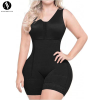 Plus Size Bodysuit Shapewear for Women, OEM ODM Manufacturer for Side Zipper Tummy Control Open Crotch Body Sculpting, Wholesale Private Label Apparel Supply7244