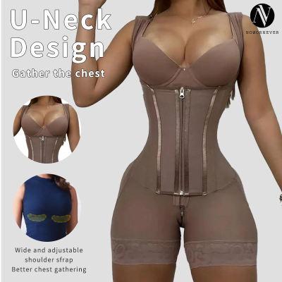 Plus Size Full Body Shapewear Bodysuit OEM ODM Wholesale Manufacturer | Firm Control, Tummy & Butt Lift, Hook-and-Eye Zipper Custom Private Label Production for Apparel BrandsQW0014