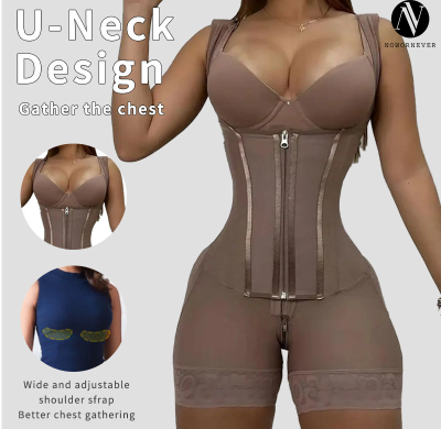 Plus Size Full Body Shapewear Bodysuit OEM ODM Wholesale Manufacturer | Firm Control, Tummy & Butt Lift, Hook-and-Eye Zipper Custom Private Label Production for Apparel BrandsQW0014