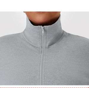 Plus Size Yoga Jacket OEM/ODM Manufacturer, Fall/Winter Warm Long Sleeve Sports Top for Brands & Wholesalers, Custom Activewear ProductionP02517-W