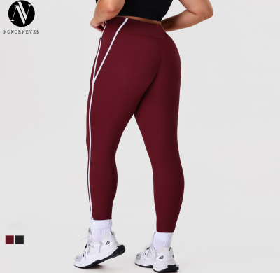 Plus Size Yoga Leggings OEM/ODM Manufacturer for Butt-Lift & Slimming High-Stretch Sports Fitness Wear | Custom 7/8 Length Activewear SupplyP02527-k