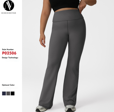 Quick-Dry Plus Size High-Waist Wide-Leg Yoga Pants Wholesale – Global OEM/ODM Supplier for Butt-Lift Tummy Control Activewear & Gym WearP02506