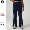 OEM ODM Manufacturer: High-Waist Plus Size Casual Flared Pants, Custom Color Block Slimming Workout & Yoga Activewear for Brands & WholesalersP02508