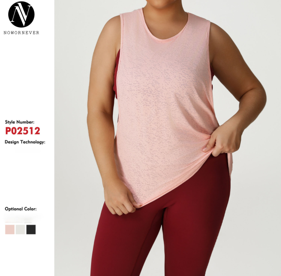 Plus Size Yoga & Workout Tank Tops OEM ODM Manufacturer & Wholesale Supplier | Custom Activewear Apparel Production for Brands, Importers & DistributorsP02512
