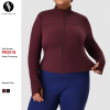 Custom Plus Size Fitness Jacket Wholesale Supplier & ODM Services – High-Stretch Zip-Up Sports Outerwear for Activewear & Gym Apparel Importers, Contract ManufacturingP02518.