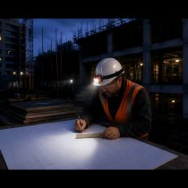 Hard Hat Light | 300 lumens |  Rechargeable Sensor Lamp for Work Crews