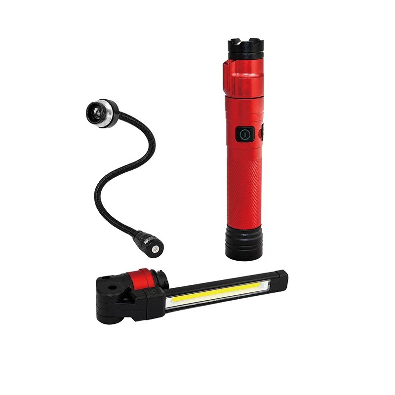 red rechargeable inspection light with customized housing color