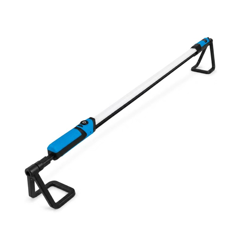 blue underhood light with black support frame and long white SMD light bar for custom color presentation