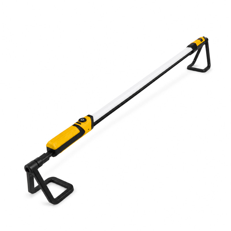 yellow custom underhood work light with foldable frame and black swivel supports for OEM color development