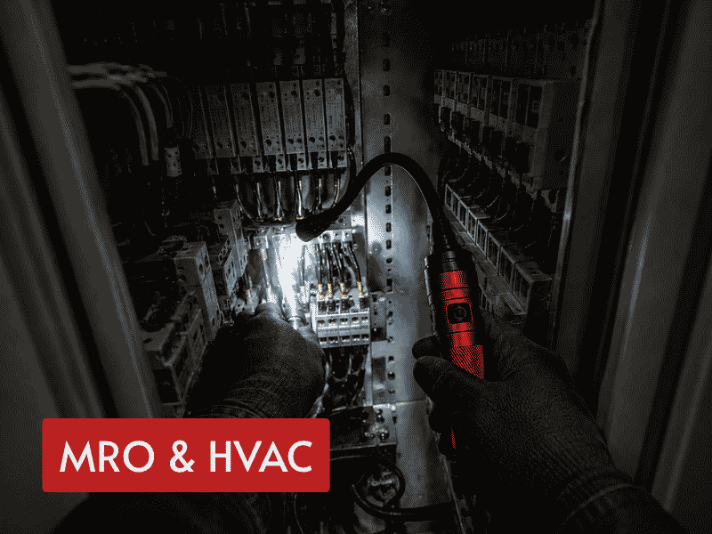rechargeable led inspection light for hvac maintenance inspection