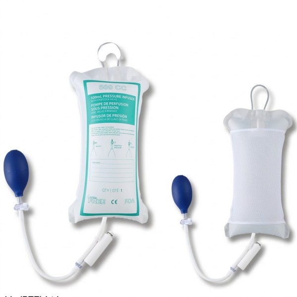InfuSure® Disposable IV Pressure Infusion Bags with Piston Gauge | Model GTDlB-P
