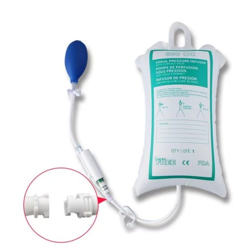 InfuSure® Disposable IV Pressure Infusion Bags with Piston Gauge | Model DlB-MRI