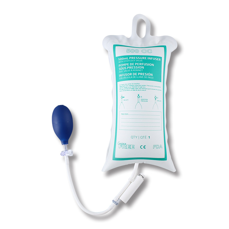 InfuSure DIB-500P disposable pressure infusion bag with piston gauge