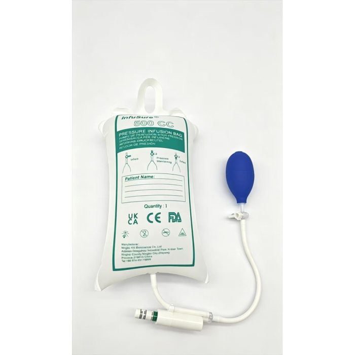 Disposable IV Pressure Infusion Bag (Piston Gauge) for Standard Clinical Pressure Therapy | InfuSure®DIB-P