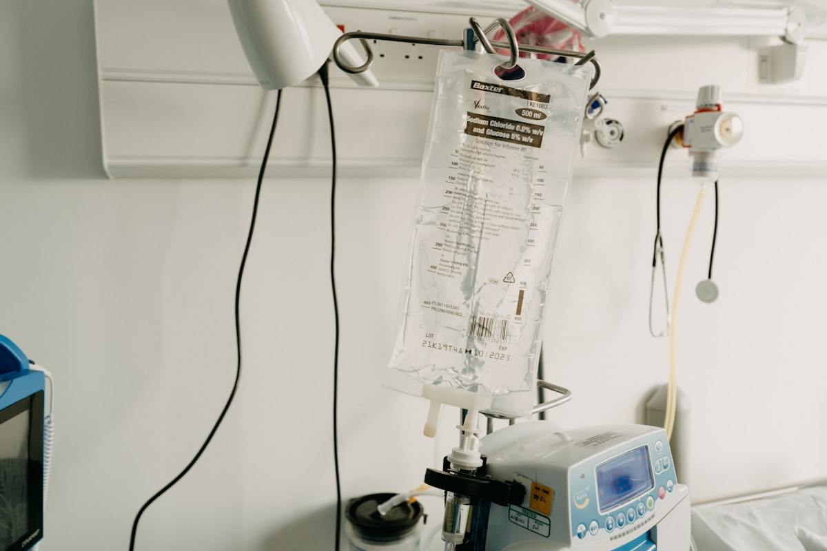 Clinical monitoring equipment in a hospital setting