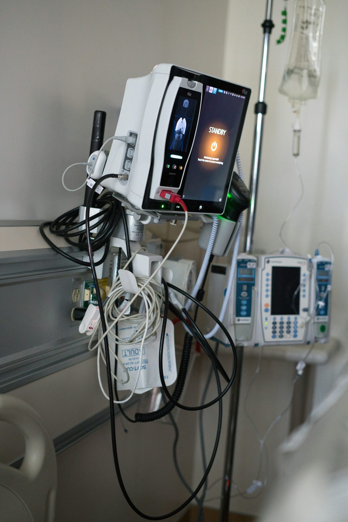 Hospital clinical equipment prepared for trauma care