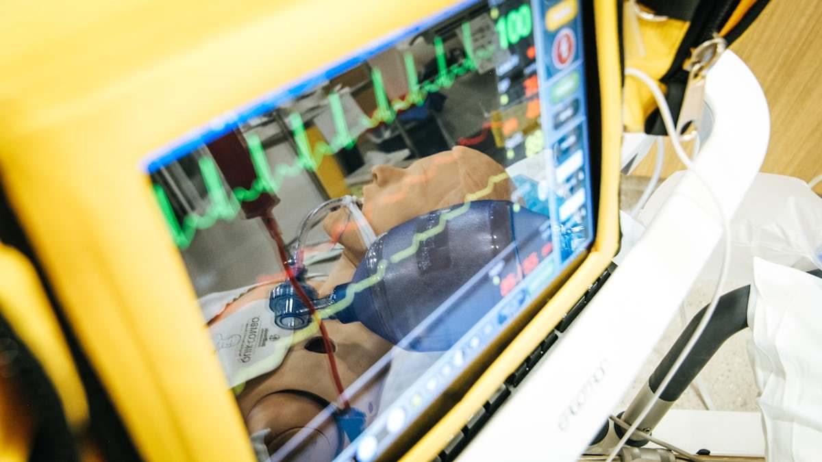 Patient monitoring during a clinical simulation