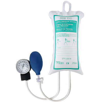 InfuSure®  Disposable IV Pressure Infusion Bags with Metal Manometer | Model DlB-MM-D