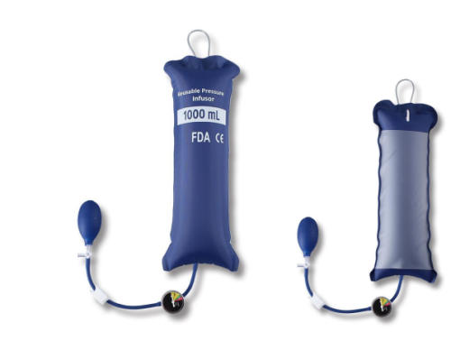 InfuSure® Reusable IV Pressure Infusion Bags with Plastic Manometer | Model GTRlB-PM