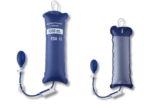 InfuSure®  Reusable IV Pressure Infusion Bags with Piston Gauge | Model GTRlB-P