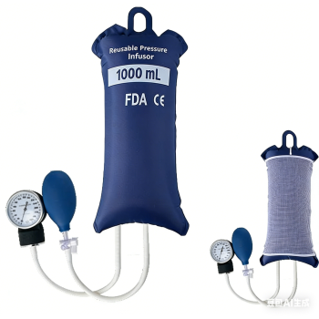 InfuSure®  Reusable IV Pressure Infusion Bags with Metal Manometer | Model RlB-MM-D