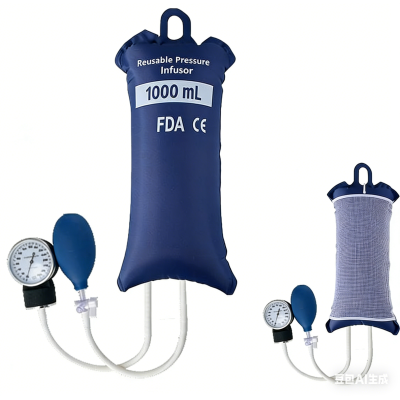 InfuSure®  Reusable IV Pressure Infusion Bags with Metal Manometer | Model RlB-MM-D