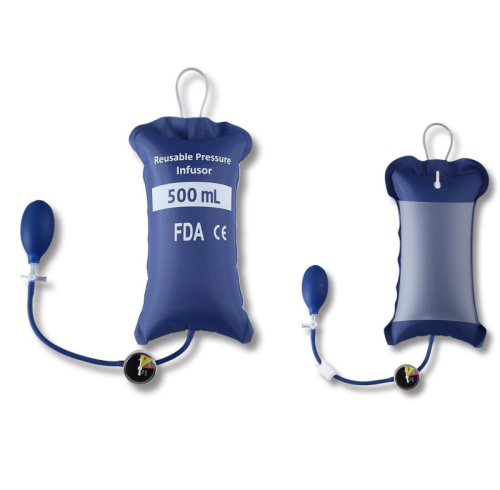 InfuSure® Reusable IV Pressure Infusion Bags with Plastic Manometer | Model GTRlB-PM
